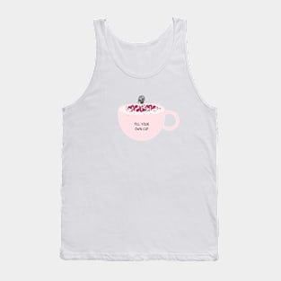 Fill your own cup/pastel girl with red petals Tank Top